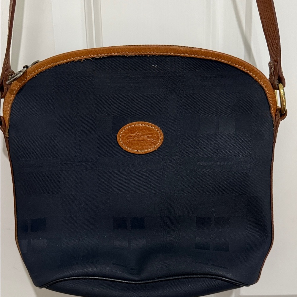 Longchamp navy cross body bag